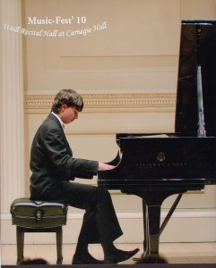 Dmitry Styrkas performing at Carnegia Hall